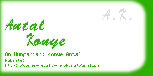 antal konye business card